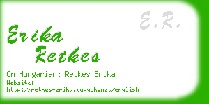 erika retkes business card